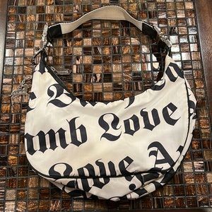 L.A.M.B LeSportsac white bag with black lettering
